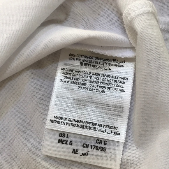 NWT! JUICY COUTURE size L white Short Sleeve Tee - Picture 5 of 7